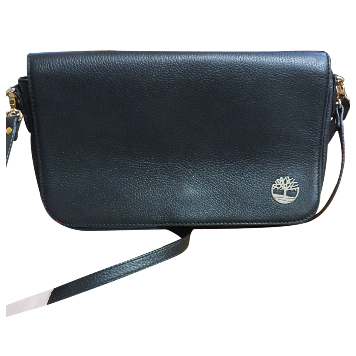 Leather handbag Timberland Black in 